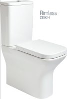 SOPHIA RIMLESS COMFORT HEIGHT FULLY SHROUDED WC-SOFT CLOSE SEAT