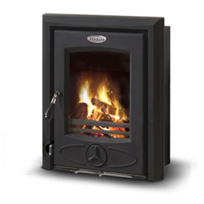 Stanley Cara Non-Boiler Insert Stove Matt Black - 6.5kw