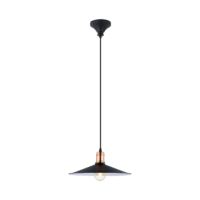 Bridport E27 Steel Black Copper Pendant | LV1902.0010