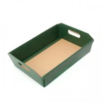 HAMPER TRAY MEDIUM  310X220X90mm DK GREEN