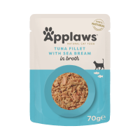 Applaws Cat Pouch Tuna Fillet & Sea Bream 70g x 12