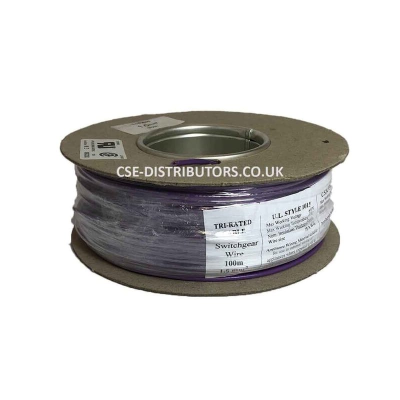 Tri Rated Flexible Panel Cable - 1.5mm2 Violet / TRI-1.5-VIOLET