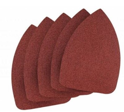 Faithfull Hook and Loop Mouse Sand Sheets Red Fine