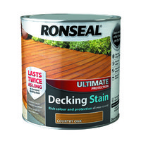 RONSEAL ULTIMATE PROTECTION DECKING STAIN COUNTRY OAK 2.5 LTR