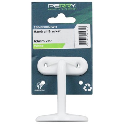 Perry 63mm 2½" No.236 Handrail Brackets White