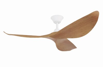 Eglo Cabarita 50" DC White and Bamboo Ceiling Fan