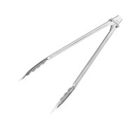 Long Grill Silver / BBQ Tongs 30cm / 12"