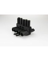 Metway 5 Pole Moulded Black Tee Piece