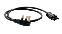 CMD 1m Starter Mains Cable, GST 3pole Wieland to 13a Plug Black