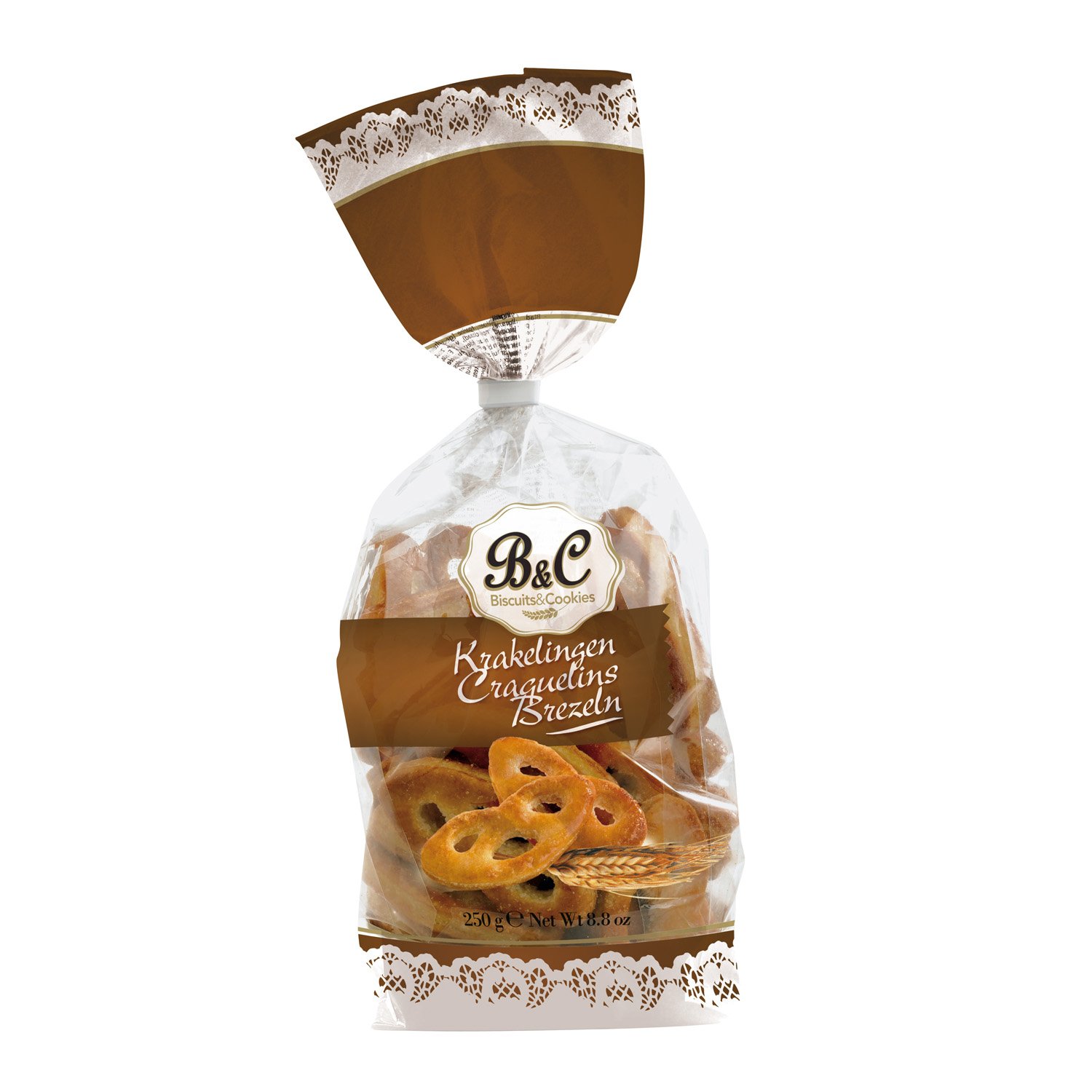 Puff pastry brezels in bag - VAT FREE - 12x250g