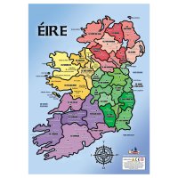 Wooden Jigsaw - Map Of Ireland (Irish)