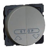Arteor Double Push For Electric Shutter Round - Magnesium  | LV0501.0840