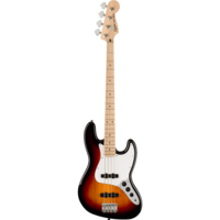 Squier Affinity Series Jazz Bass - 3 Colour Sunburst with White Pickguard & Maple Fingerboard