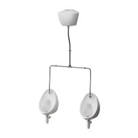 Lecico 400mm Junior Urinal Bowl Twin Pack (Urinal / Header Tank / Fixings / Accessories / Pipework)