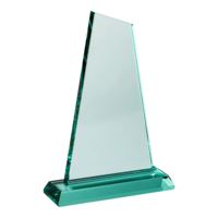 25cm Sloped Glass Plaque (Satin Box)