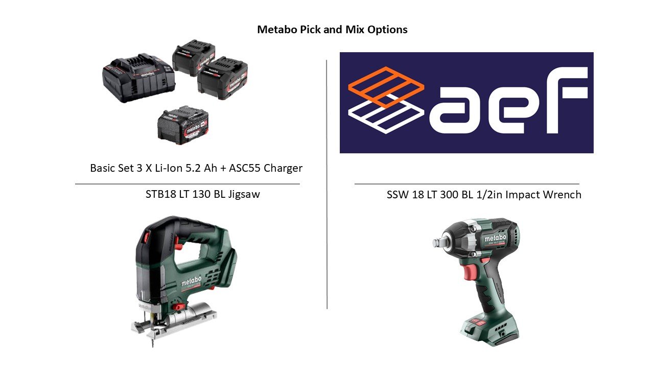 Metabo Pick and Mix, STB18LT130BL+ SSW18LT300BL 520058