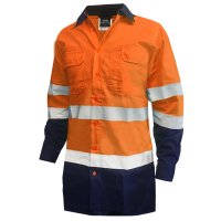 Rip Stop 155gsm Cotton LS Shirt, D/N