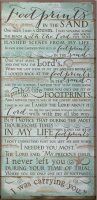Wood Prayer Plaque/Footprints   (AG57131)