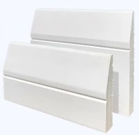 White Primed Engineered Burford Skirting Jesso Coated 125 x 18 x 4200