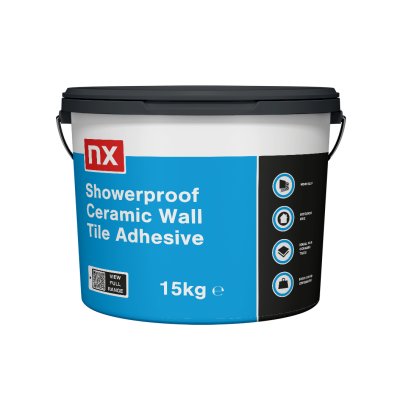 NX Showerproof Ceramic Wall Tile Adhesive 15kg 82-83