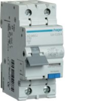Hager 10A 1P+N 30mA B Curve Type A RCBO AD960J