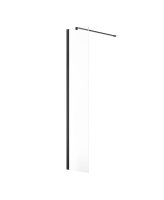 ASPECT 400MM WETROOM PANEL MATT BLACK