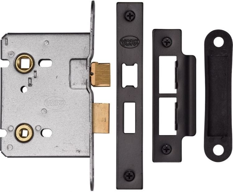 YKABL3-BLK 76mm Architectural Bathroom Lock Black