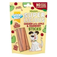 Armitage Good Boy Super Licious Chicken with Apple and Cranberry Sticks 12x100g