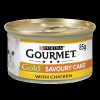 Gourmet Gold Cat Savoury Cake Chicken Tin 12x85gm 