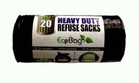ECOBAG 20 HEAVY DUTY REFUSE SACKS 100 LTR