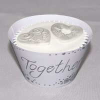 2290 CUPCAK WRP-TOGETHER-WHT/SIL12Pk