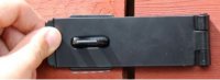 Safety Hasp & Staple 115mm (4.5") Black