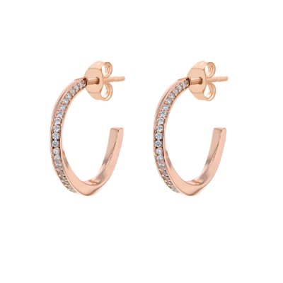 Rose Gold Hoop Earrings