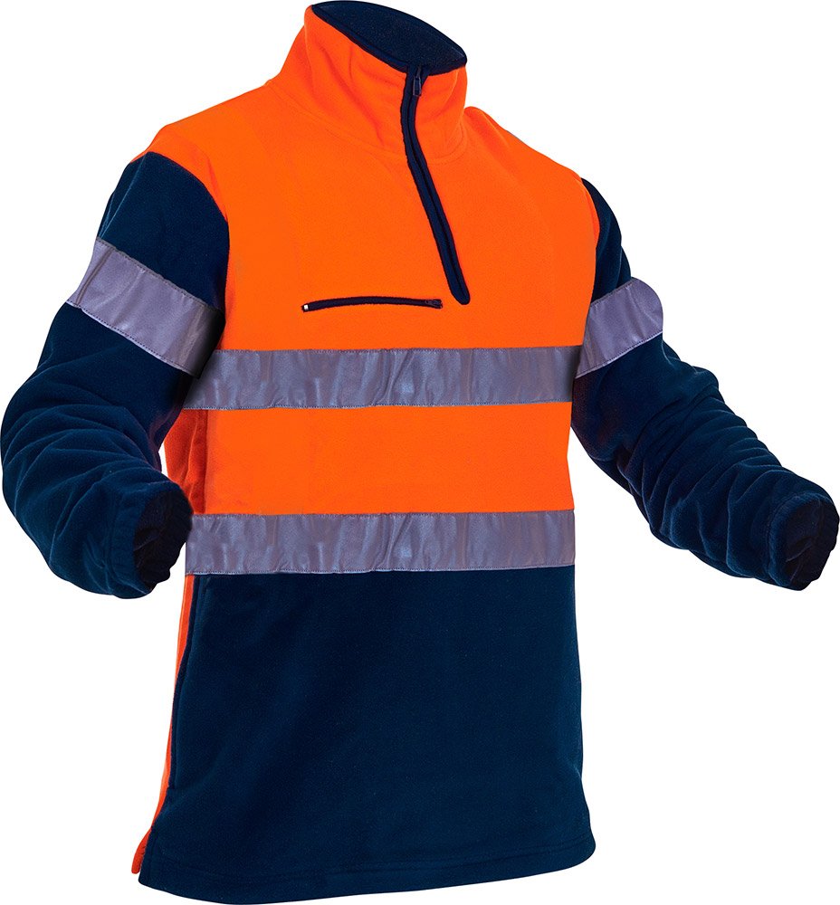 Hi-Vis D/N Hoop Tape Polar Fleece 1/2 Zip Tunic