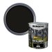 Ronseal Direct to Metal Paint Black Satin Tin & Swatch
