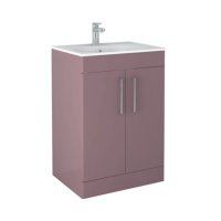 Tucker French Bucks 600mm Floor Standing Two Door Basin Unit Matt Plum