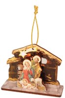 Wood Nativity/Christmas Tree Ornament   (89196)