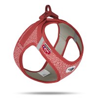 Curli Vest Dog Harness Merino Clasp Red Medium