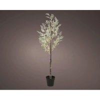 Micro LED Pine Tree With Snow 6FT