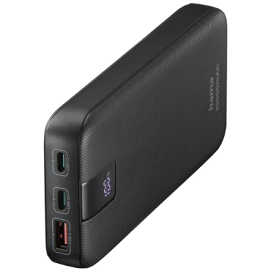 Hama 10000mAh Quick Charge 3.0 Power Bank - Black
