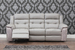 Lucca Taupe Grey Leather Sofa