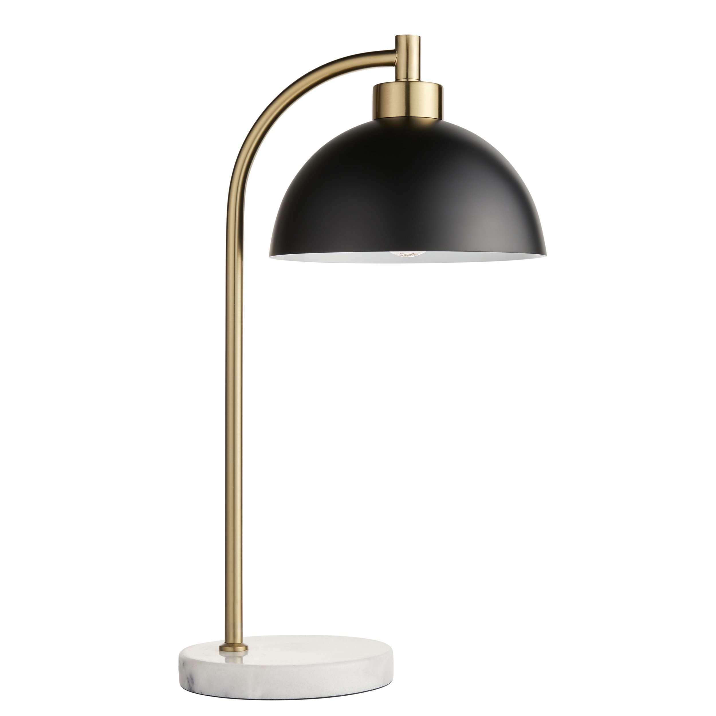 BUCHANAN TASK TABLE LAMP BLACK AND GOLD E27 LAMP