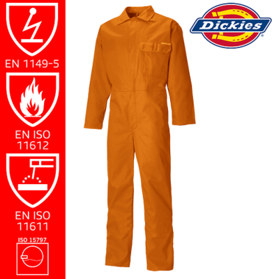 Dickies FR Boilersuit Orange
