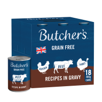 Butcher's Recipes in Gravy Dog Food Cans 18 x 400g