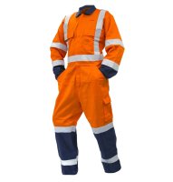 Ripstop Overalls, TTMC, D/N, LS, Orange/Navy