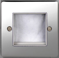 DETA Flat Plate 2 mod data plate Chrome with White Insert | LV0201.0017