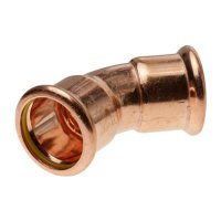 Navigator Pressfit Gas 45 Degree Equal Elbow 22mm Copper PFGE/45-22