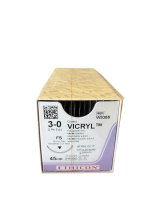 Johnson & Johnson 3/0 Vicryl Sutures - 45cm x 12 26mm, 3/8 Circle, RC - DMI Dental Supplies Ireland - Next Day Delivery