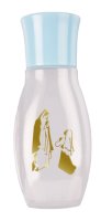 Holy Water Bottle/Gold Blocked 4 inch/Lourdes   (3126)