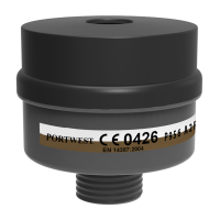 Portwest A2P3 Combination Filter Universal Thread, 4 Pack